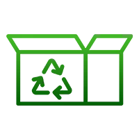 cardboard recycling icon