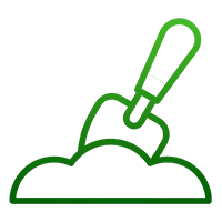 contaminated soil disposal icon