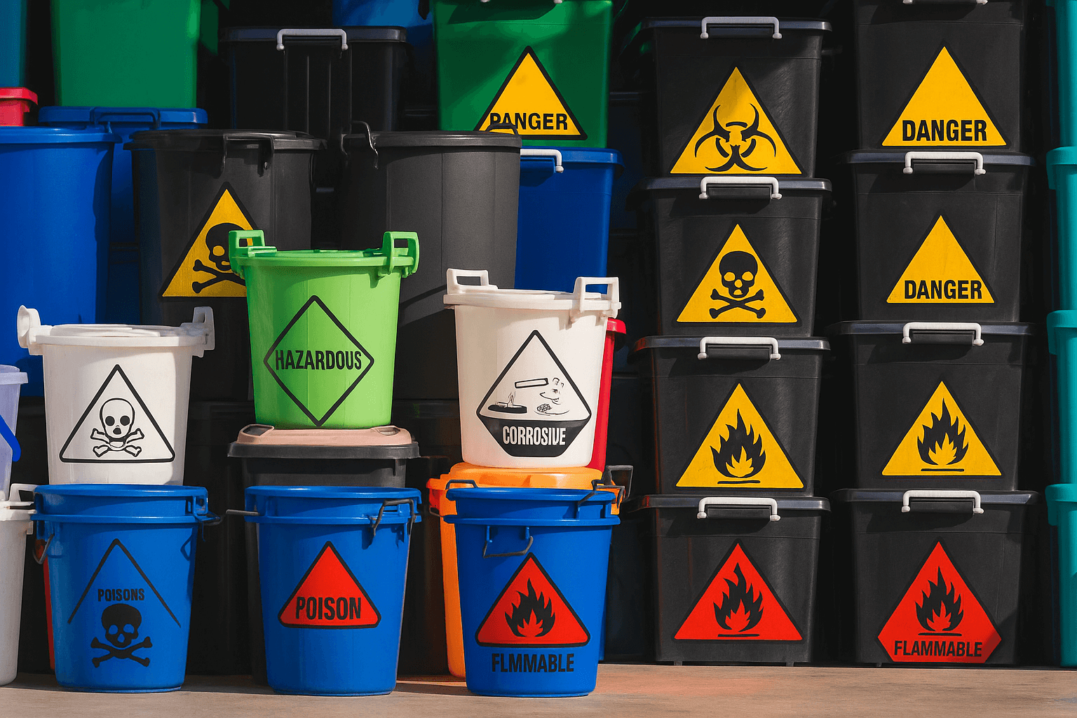 Hazardous Waste Bins in Environmental Protection